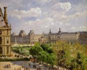 卡米耶 毕沙罗 : Place du Carrousel, the Tuileries Gardens